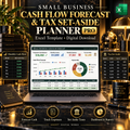 Cash Flow Forecast & Tax Set-Aside Planner Excel template cover