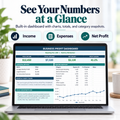 Small Business Expense & Profit Tracker Excel template cover
