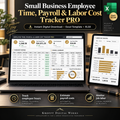 Employee Time Payroll & Labor Cost Tracker Excel template cover