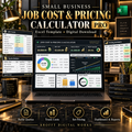 Job Cost & Pricing Calculator Excel template cover