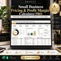 Pricing & Profit Margin Calculator Excel template cover